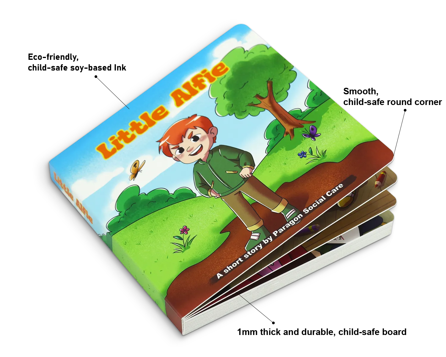 our board books are durable and safe-