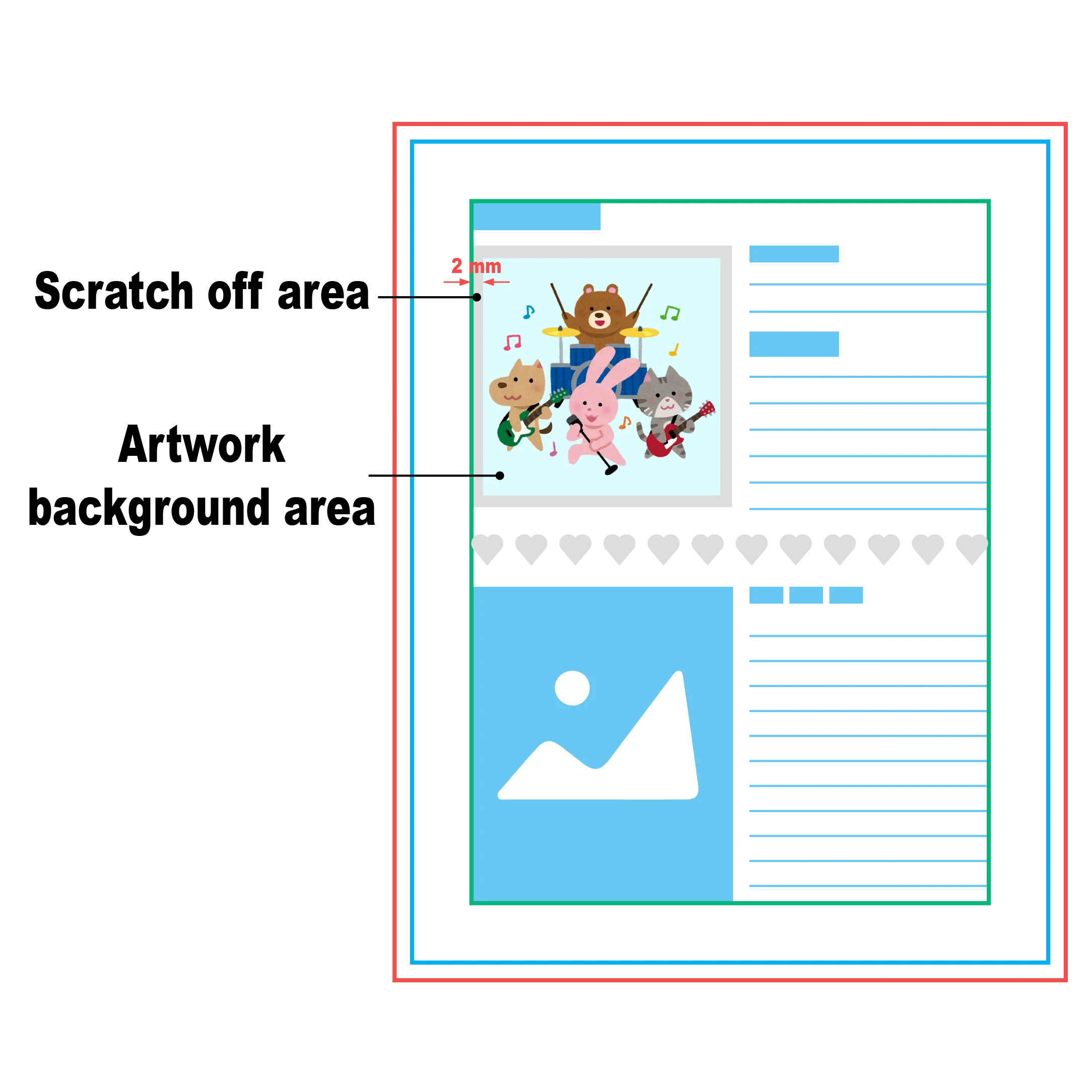 reveal area margin-1