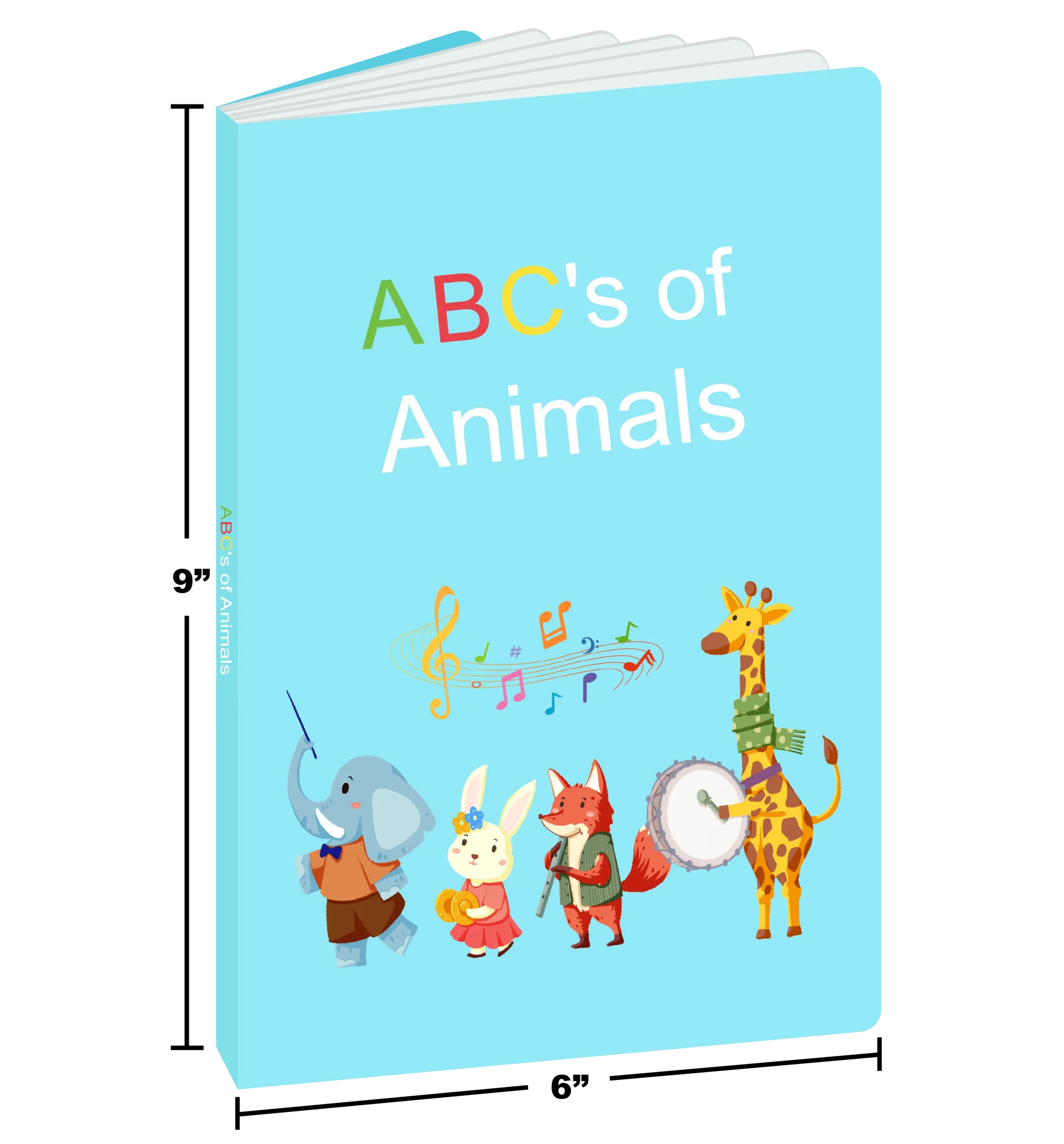 size in 6 by 9 inches board book