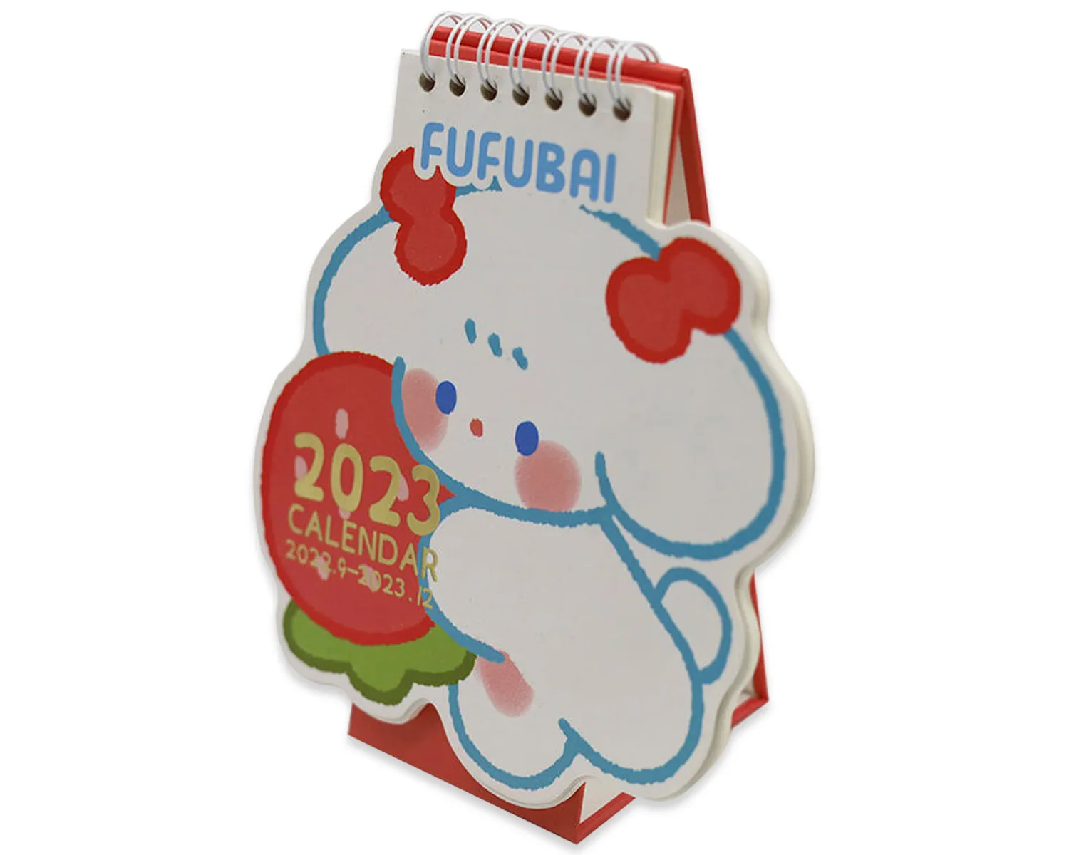 die cut desk calendar