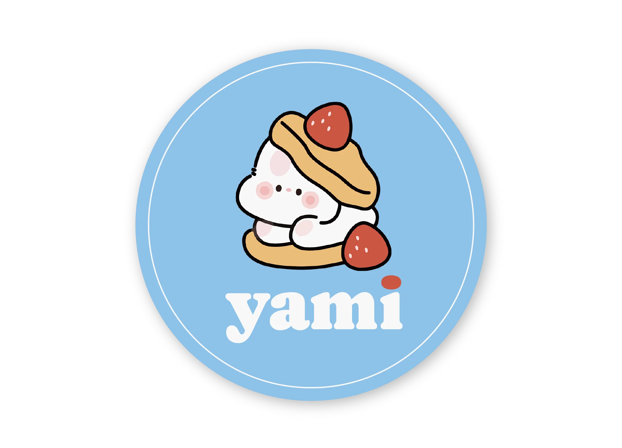 circle sticker label