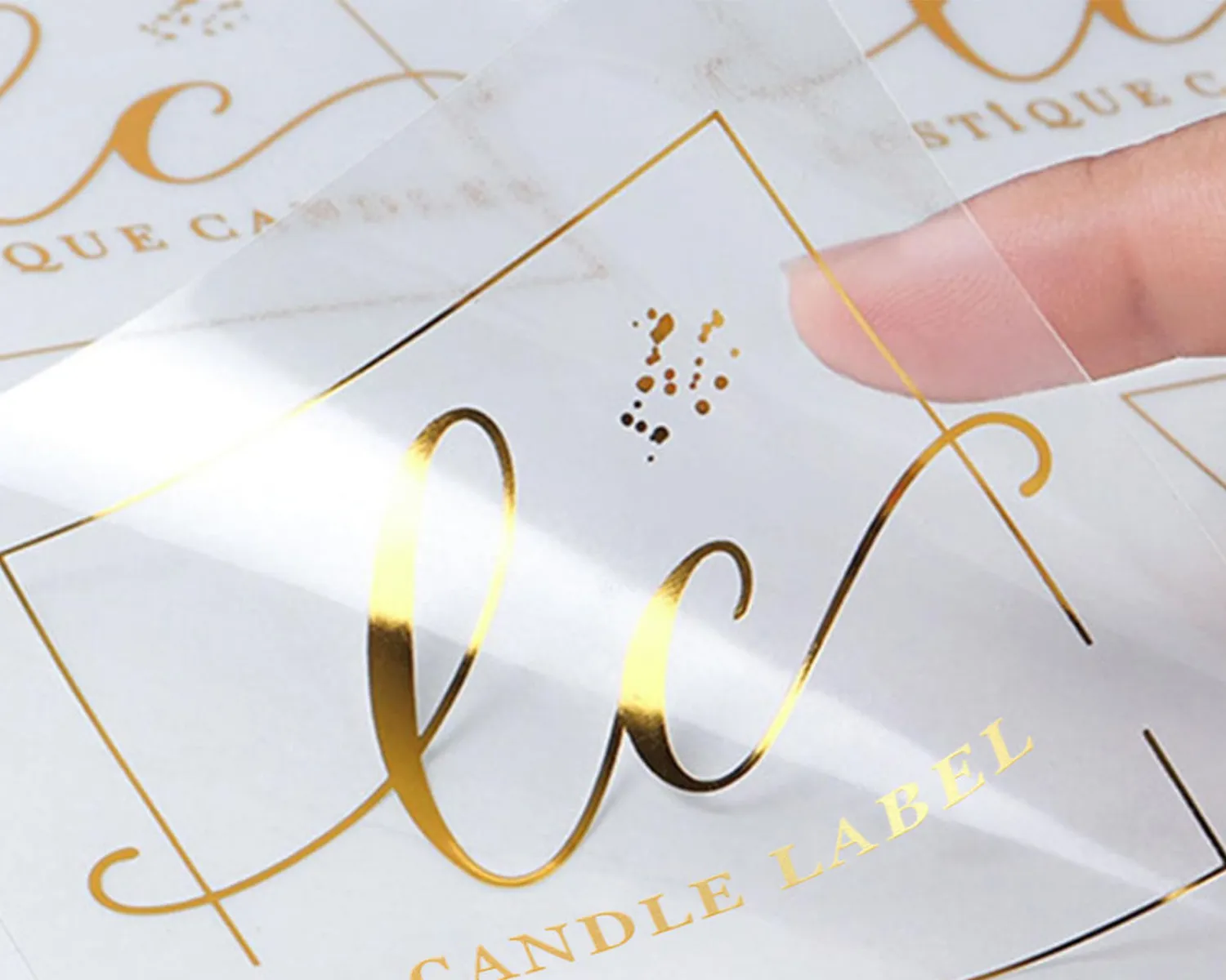 clear plastic sticker