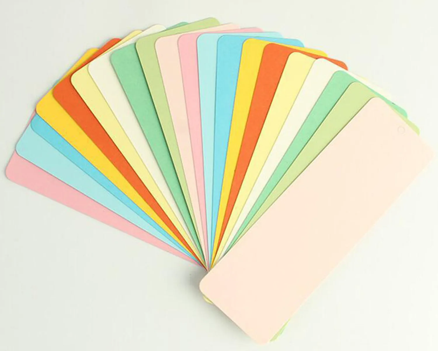 colored paper bookmark
