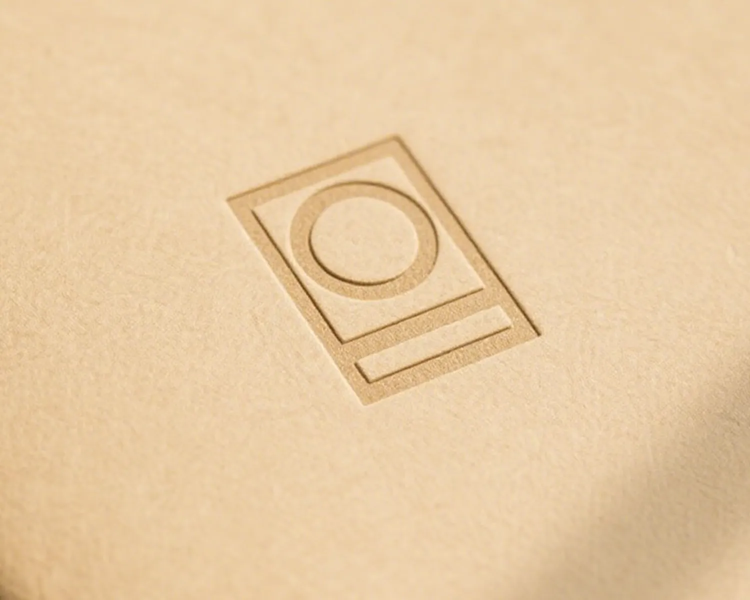 deboss on kraft paper