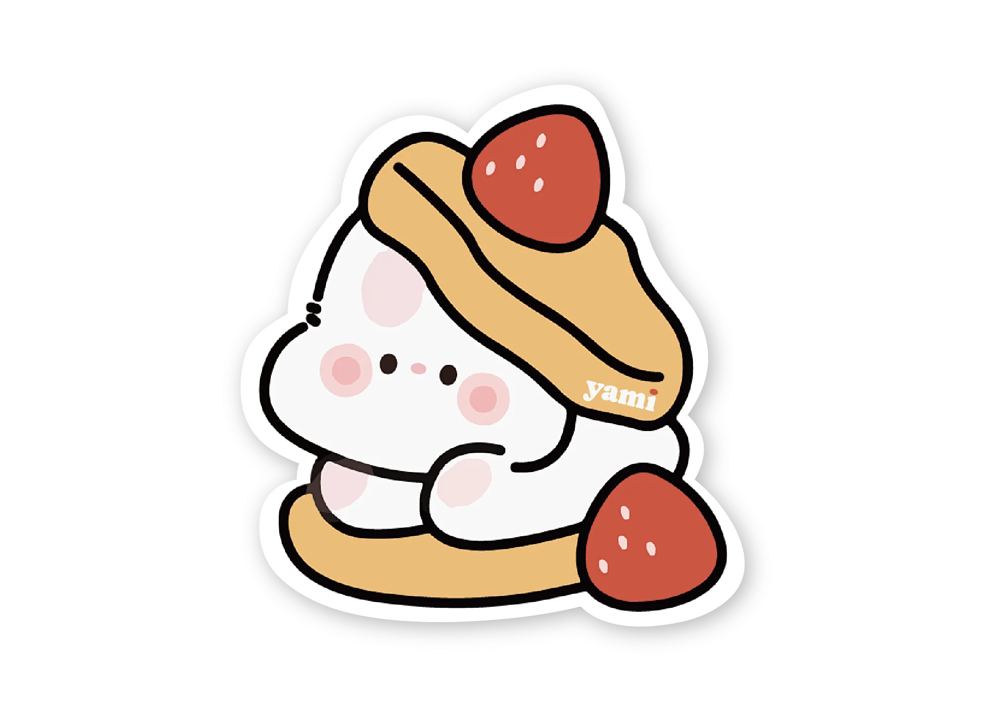 die cut shape sticker label