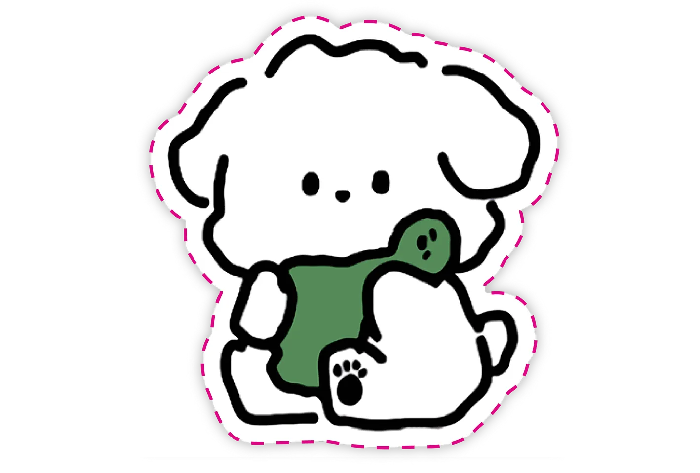 die cut style sticker