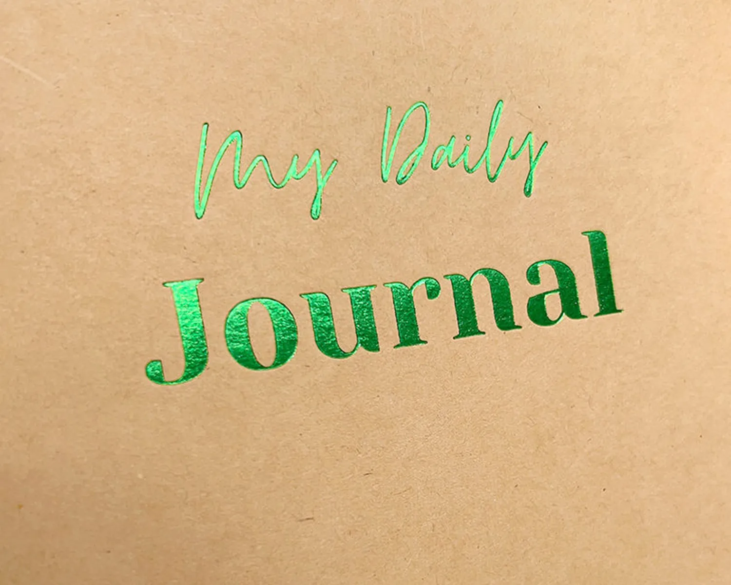 foil stamping on kraft paper