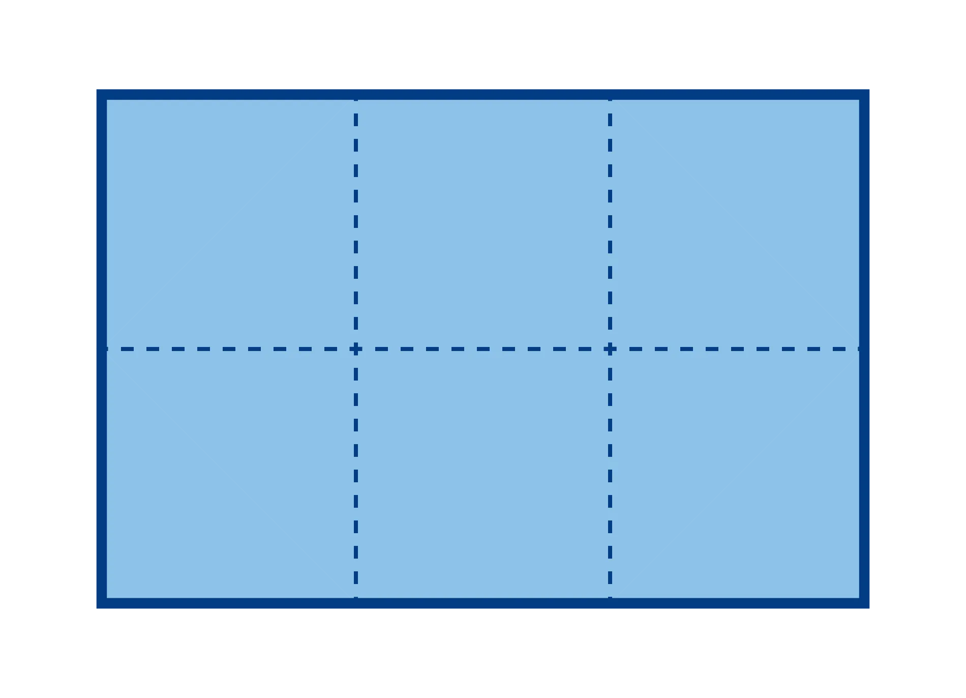 half fold vertical then tri-fold board