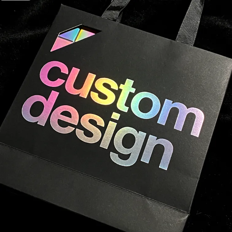 holographic paper bag