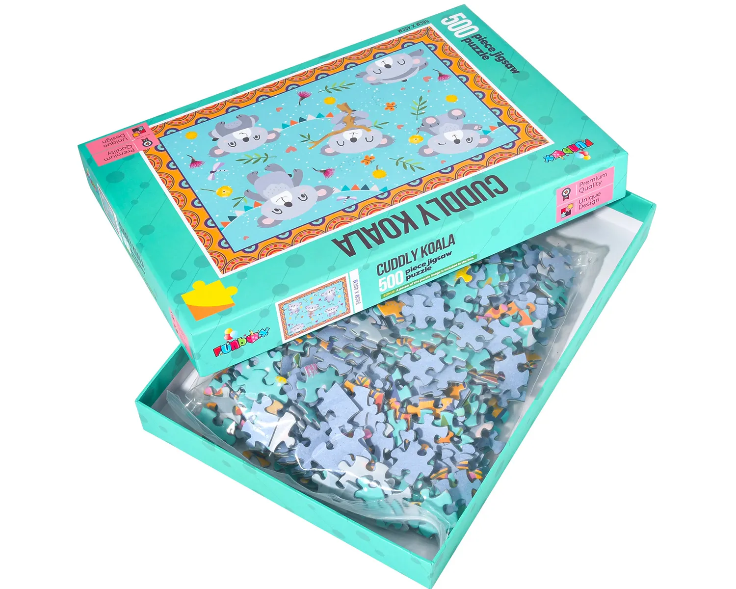 jigsaw puzzle with lid and base box
