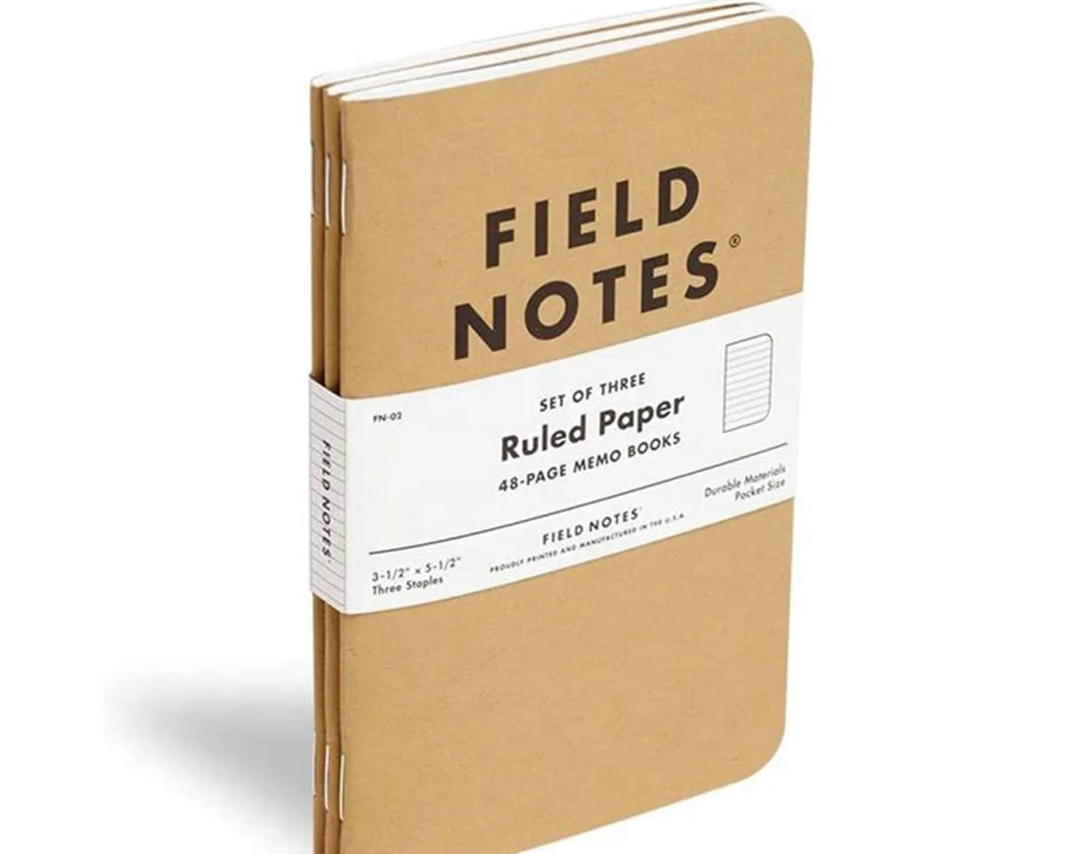 kraft notebook with belly band