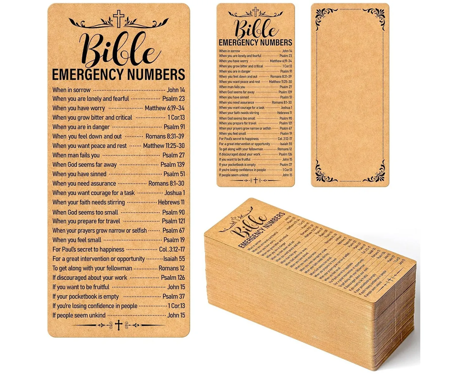 kraft paper bookmark