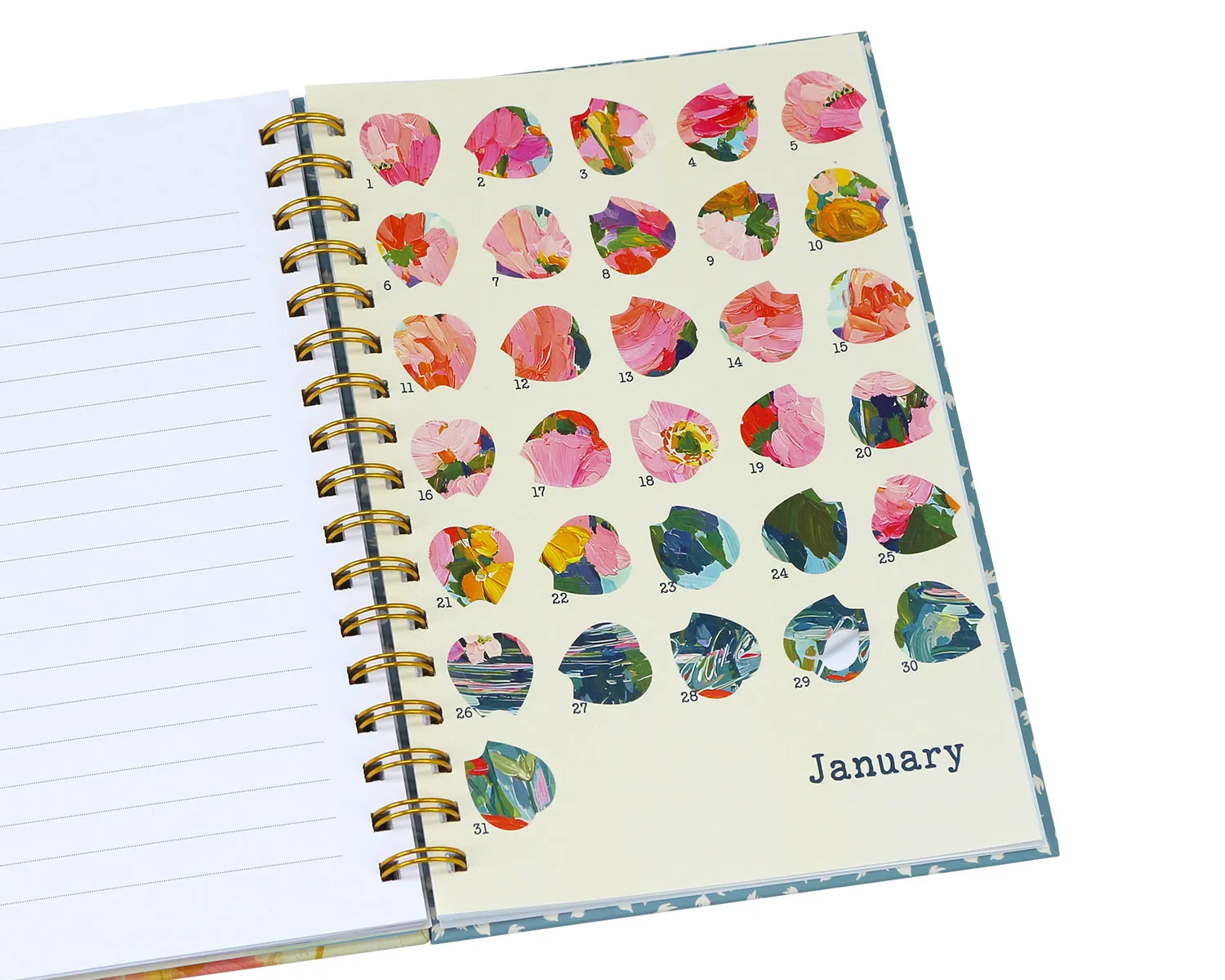 notebook with sticker