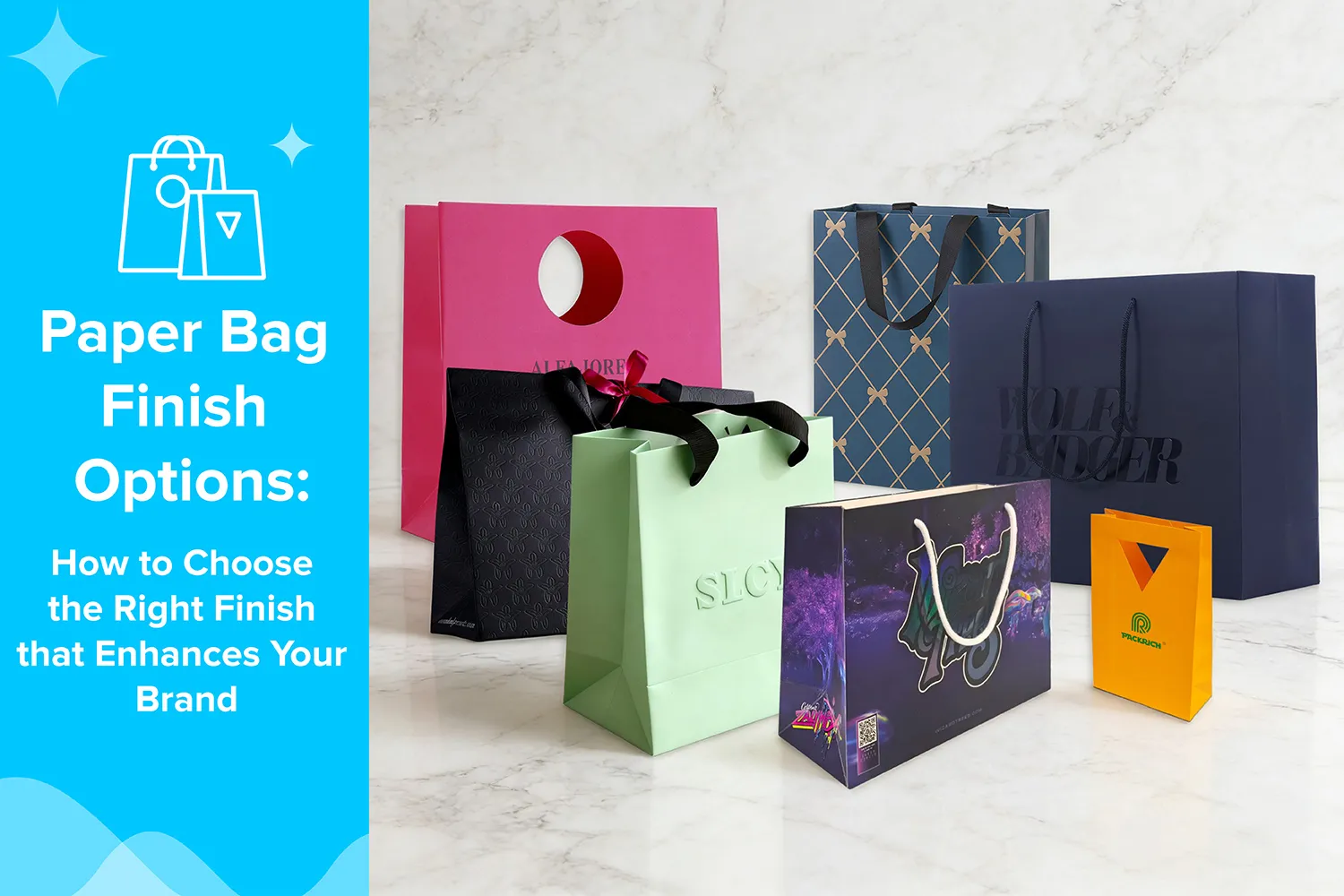 paper bag finish options