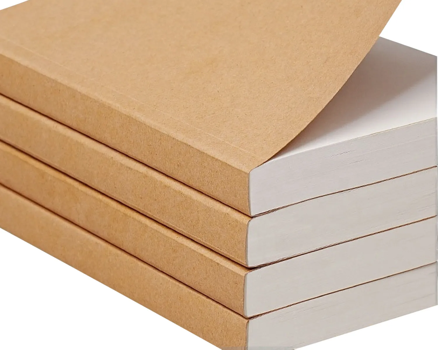 perfect binding kraft notebook