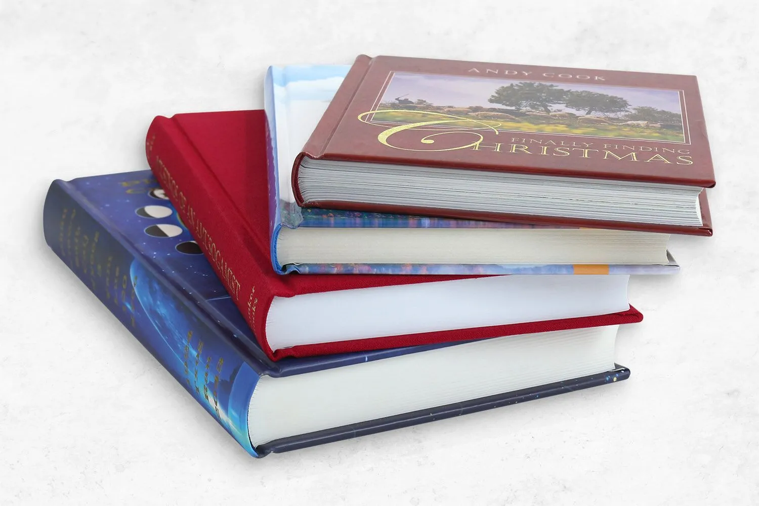 round back hardcover book