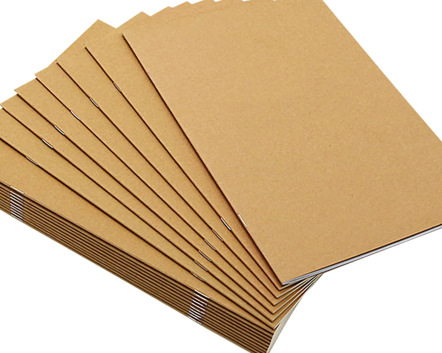 saddle stitch kraft notebook
