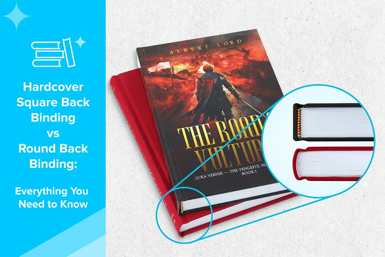 square back binding vs round back binding