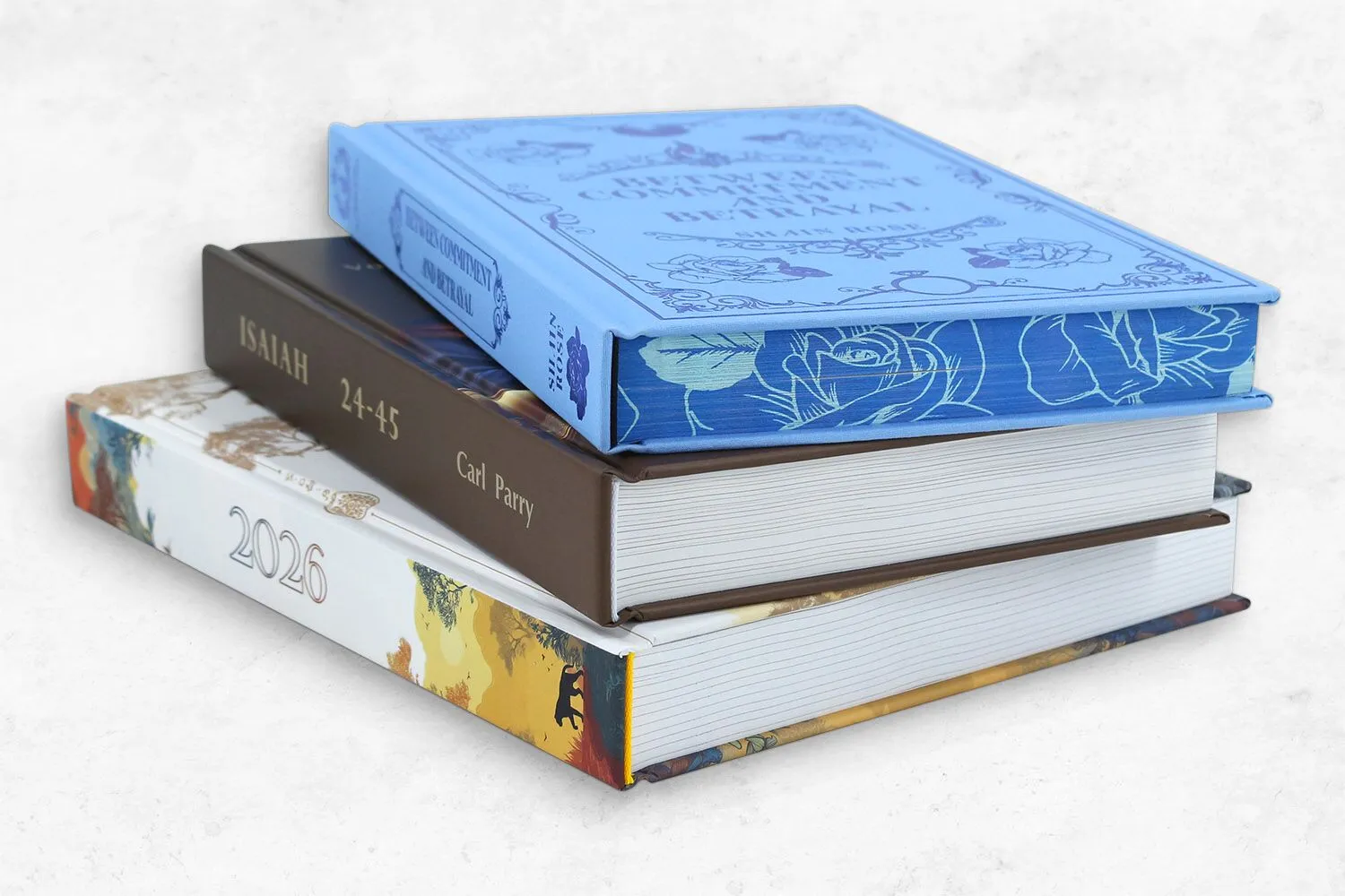 square back hardcover book