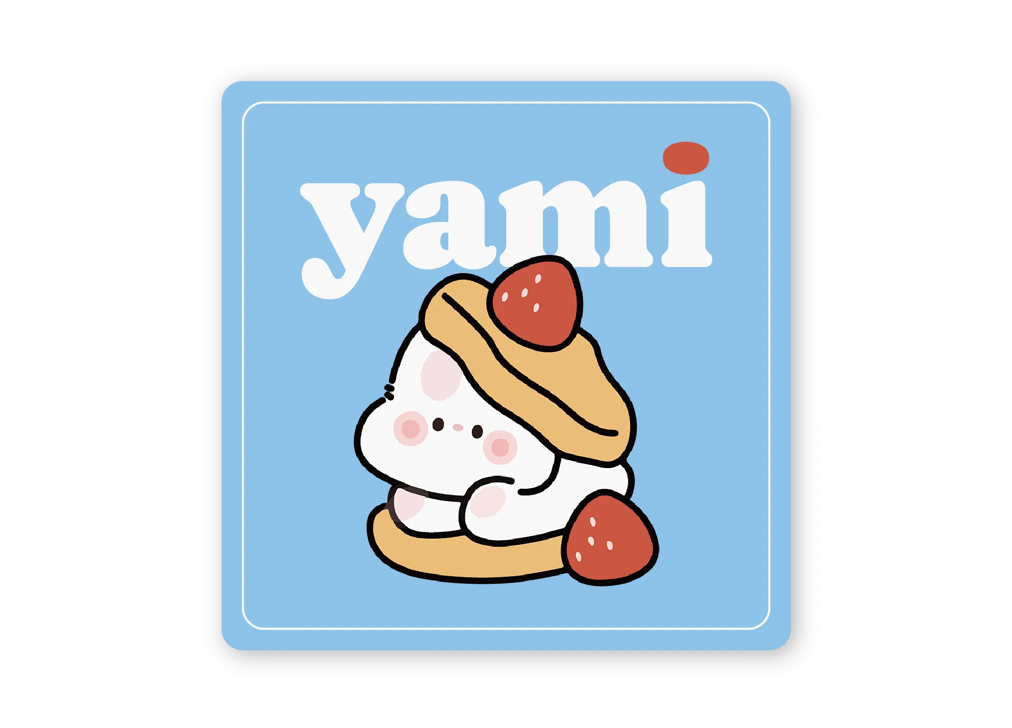 square sticker label