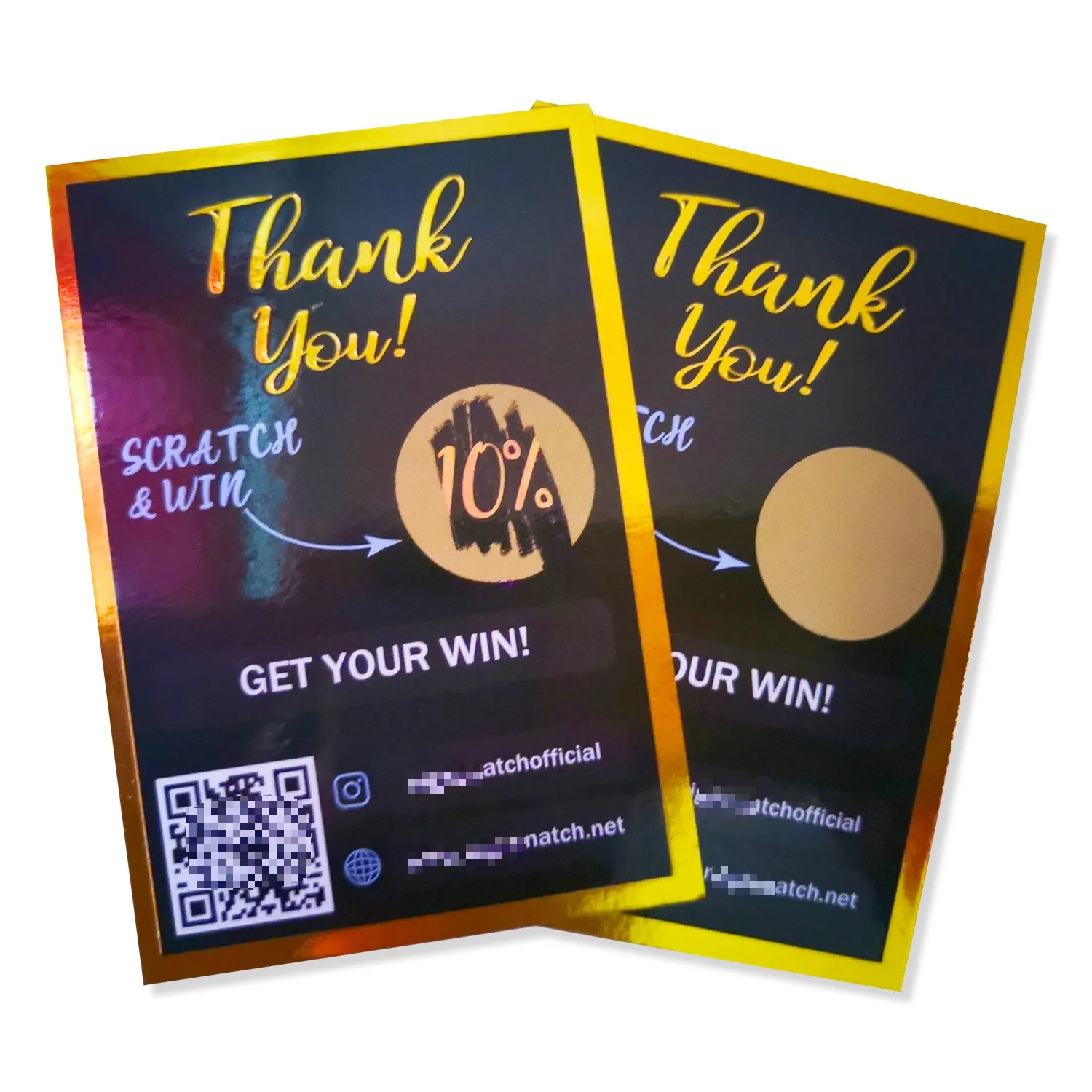 custom scratch off discount cards