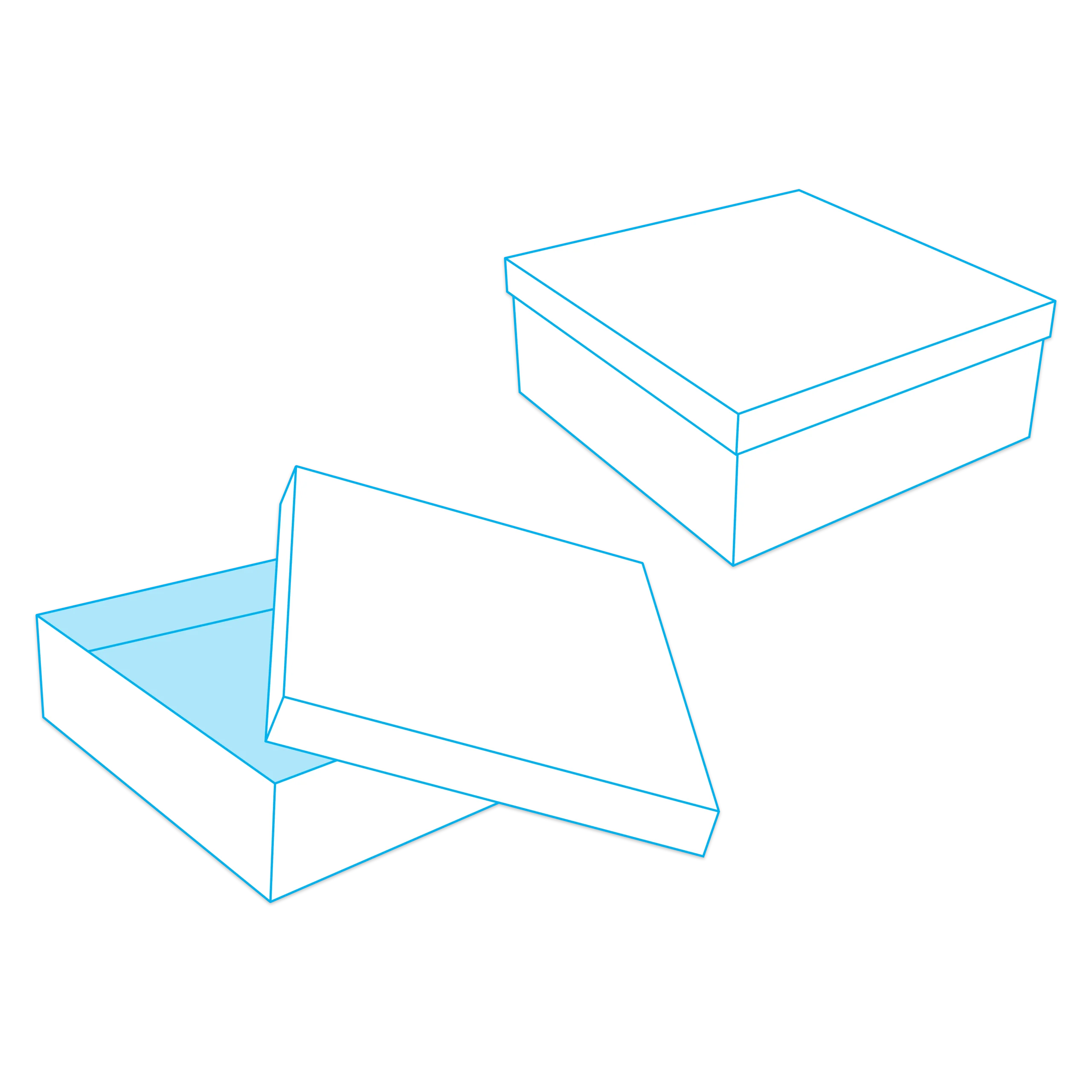two piece boxes